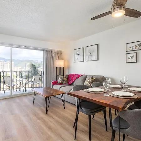 01 Free Parking 10 Min Beach 2Br-Waikiki Ala Moana